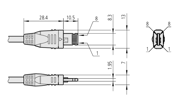 Picture of U-WAVE-T Connection Cable SF
Footswitch, for Digimatic S1 Interface