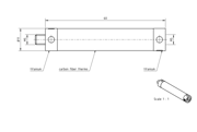 Immagine di Extension M5, carbon fibre L 60,0mm
stem Ø11,0mm, end pieces titanium - thermostable, torsion resistant