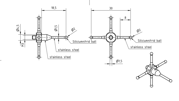 Immagine di Star stylus M3 silicon nitride ball ø2,0
stainless steel stem Ø1,5mm, stainless steel base Ø4,0mm, L30mm, ML 8mm