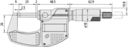 Picture of Micrometro digitale 0-25 mm
0-1", w/o Data Output