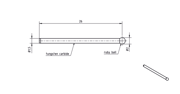 Immagine di STILO IN CARBURO DI TUNS
carbide stem Ø1,5mm, L 26,0mm