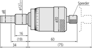 Immagine di Testina micrometrica con passo stelo 1 mm
0-15mm