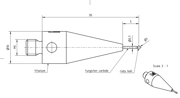 Picture of Stylus M5 ruby ball Ø1,0mm
,
carbide stem Ø0,7mm, stainless steel base Ø10,0mm, L30mm, ML 5mm