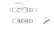 Immagine di Swivel joint M3
Swivel joint M3, stainless steel Ø4,0mm, L17mm