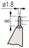 Picture of Micrometro per la misura di tubi
Pin Anvil Flat Spindle, 0-25mm