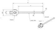 Immagine di Stylus M5 ruby ball ø3,0mm
Stylus M5, ruby ball Ø3mm, carbon fibre stem Ø2mm, titanium base Ø10mm, L50mm, ML41mm