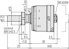 Picture of Micrometer Head, Short Thimble Type
0-13mm, 0,01mm, Flat, with Clamp Nut