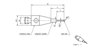 Immagine di Stylus M2 ruby ball Ø0,5mm
carbide stem Ø1,0-0,3mm, base stainless steel Ø3,0mm L 10,0mm, ML 4,0mm