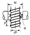 Picture of 3 - Set Fili calibrati per filetti
18 pairs, for D= 8mm Spindle