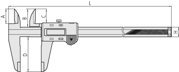 Immagine di CALIBRO ELETTRONICO ABS
Inch/Metric, 0-24"