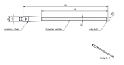 Immagine di Stylus M3 ruby ball Ø3,0mm
carbide stem Ø2,0mm, base stainless steel Ø4,0mm L 64,0mm, ML 50,0mm