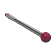 Picture of Stylus M2 ruby ball Ø5,0mm
carbide stem Ø2,5mm, base stainless steel Ø3,0mm L 30,0mm, ML 30,0mm