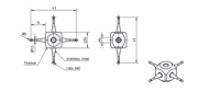 Immagine di CUBI A 4 VIE
carbide stem Ø0,7mm L7,0mm, base titanium square length 15,0mm, L 43,0mm, ML 14,0mm