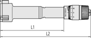 Immagine di 3-Micrometro per interni a tre punti Holtest
200-225mm, 0,005mm