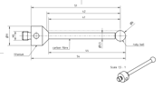 Immagine di Stylus M5 ruby ball ø6,0mm
Stylus M5, ruby ball Ø6mm, carbon fibre stem Ø3,5mm, titanium base Ø11mm, L51mm, ML42mm