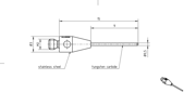 Picture of MULTIWARE CABLE SET PER
Cylinder stylus M2, cylinder Ø0,5mm, carbide stem Ø0,5mm, stainless steel base Ø3mm, L15mm, ML22mm