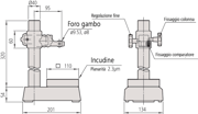 Immagine di Stativi con incudini temprate per comparatori
110x110mm, Square Anvil