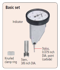 Picture of Comparatore a leva verticale
0,008", 0,0001", 9,52mm Stem