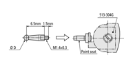 Picture of Punta per serie 513
D=3mm, 6,5mm Length, Carbide