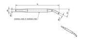 Picture of Pin spanner stainless steel
stainless steel stem Ø5,0mm, L 70,0mm