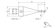 Immagine di Stylus M4 ruby ball Ø1,0mm
stainless steel stem Ø0,7mm, base stainless steel Ø7,0mm L 19,5mm, ML 4,0mm