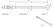 Immagine di STILI IN METALLO DURO
carbide stem Ø2,0mm, base stainless steel Ø4,0mm L 50,0mm, ML 50,0mm