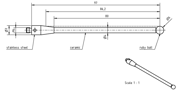 Immagine di Stylus M4 ruby ball Ø6,0mm
ceramic stem Ø4,0mm, stainless steel base Ø7,0mm, L 97,0mm, ML 86,0mm