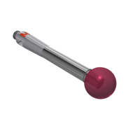 Picture of Stylus M2 ruby ball Ø5,0mm
carbide stem Ø2,5mm, base stainless steel Ø3,0mm L 20,0mm, ML 20,0mm