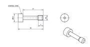 Picture of VITE PER CUBO 26MM
stainless steel Ø8,5mm, L 21,0mm