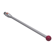 Picture of Stylus M3 ruby ball ø4,0mm Grade 3
Stylus M3, ruby ball Ø4mm, carbide stem Ø2mm, stainless steel base Ø3mm, L50mm, ML46mm