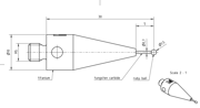 Picture of Stylus M5 ruby ball Ø1,5mm
,
carbide stem Ø1mm, titanium base Ø10,0mm, L30mm, ML 12mm