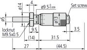 Picture of Testina micrometrica standard 0-13 mm
0-13mm, ghiera di fissaggio