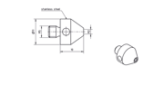 Immagine di Adaptor M5-M2 stainless steel
Ø11,0mm, L 10,0mm