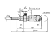 Picture of Micrometer Head, Locking Screw Type
0-13mm, 0,01mm, Spherical