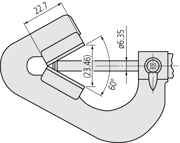 Immagine di Micrometro con incudine a V a 3 taglienti
2,3-25mm