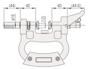 Immagine di Calibro regolabile a forcella senza comparatore
125-150mm