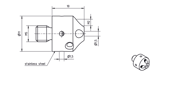 Immagine di CONNETTORE PER STILO A 5
base stainless steel Ø11,0mm, L 10,0mm, DS 1,5mm