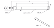 Picture of STILI IN METALLO DURO
carbide stem Ø6,0mm, base titanium Ø11,0mm L 96,0mm, ML 83,0mm