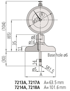 Immagine di Comparatori con base per misure di profondità ( versione analogica)
0-210mm, Ball Point Contact Element, 101,6mm Base