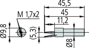 Picture of Tastatore sferico eccentrico
D=1mm