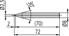 Immagine di Tastatore sferico coassiale
Ø1mm, lunghezza 72 mm