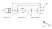 Immagine di Stylus M3 silicon nitride ball ø5,0mm
Stylus M3 silicon nitride ball ø5,0mm, stainless steel stem Ø2,5mm, stainless steel base Ø4,0mm, L21mm, ML 17mm