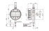 Picture of Digital Indicator, Peak Hold ID-C
ASME/ANSI Type, Inch/Metric, 0,5", 0,00005", Flat Back Plate