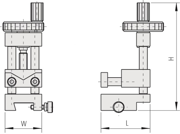 Immagine di Supporto a V regolabile per LSM-506S / 9506