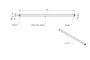 Picture of Extension M5, carbon fibre L 600,0mm
stem Ø20,0mm, end pieces titanium - thermostable, torsion resistant