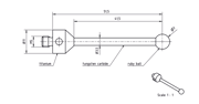 Immagine di Stylus M5 ruby ball Ø7,0mm
carbide stem Ø3,5mm, base titanium Ø11,0mm L 51,5mm, ML 41,5mm