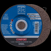 Immagine di PFERD Dischi da sbavo E 125-7 CERAMIC SG COMFORT STEEL