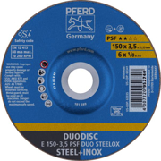 Picture of PFERD Dischi da taglio E 150-3,5 PSF DUO STEELOX