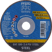 Picture of PFERD Dischi da taglio EHT 100-2,4 PSF STEEL/16,0