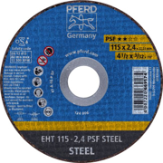 Picture of PFERD Dischi da taglio EHT 115-2,4 PSF STEEL